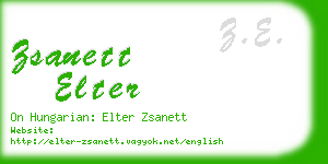 zsanett elter business card